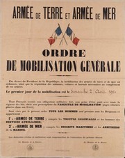 mobilisation 1914