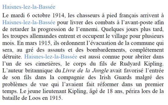 Ne pas oublier photos haisnes_lez_la_bassee 1914 1918