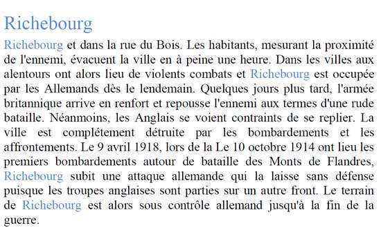 Ne pas oublier photos richebourg 1914 1918