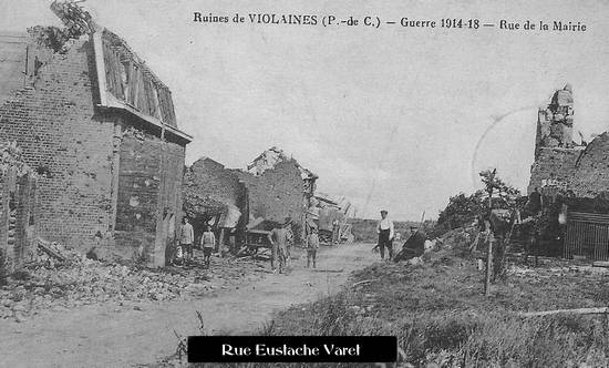 Ne pas oublier photos Violaines 1914 1918